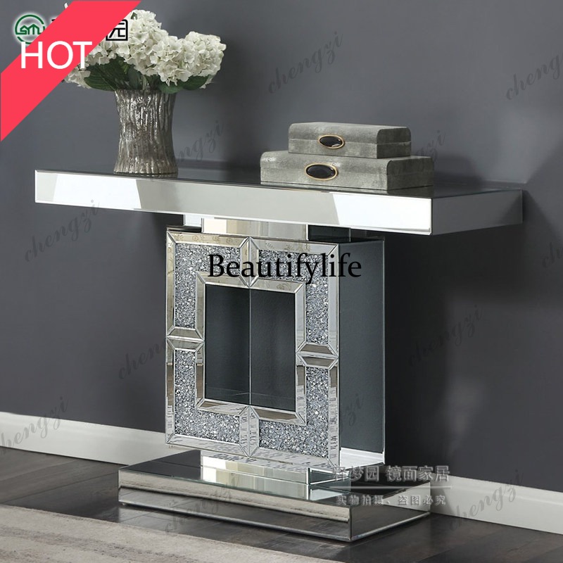 Tables - 9344 European-style entryway table, light luxury,
