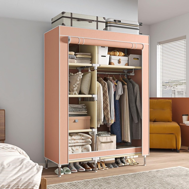 Portable Wardrobe, Freestandin - Wardrobe Closet Portable Fabric Cover review and price