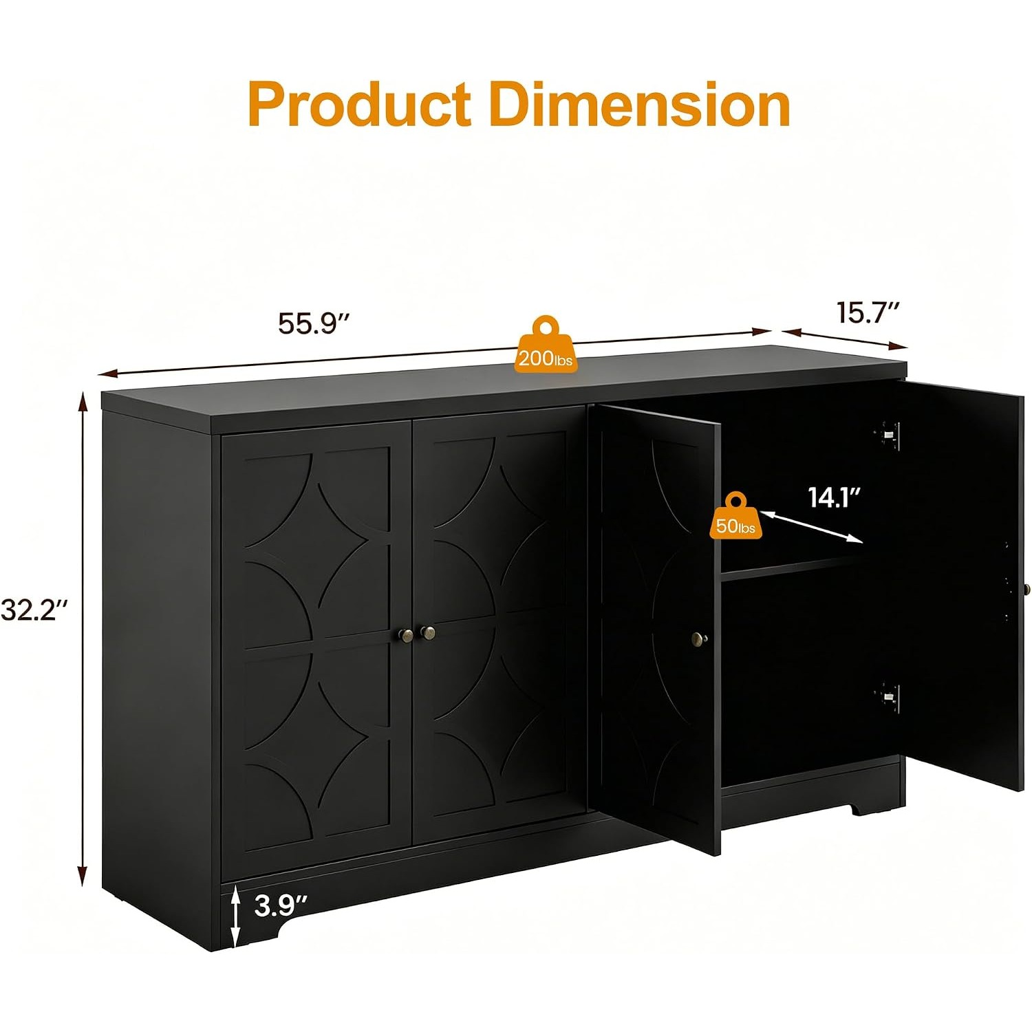 Sideboard Buffet Cabinet with  - Tables review and price