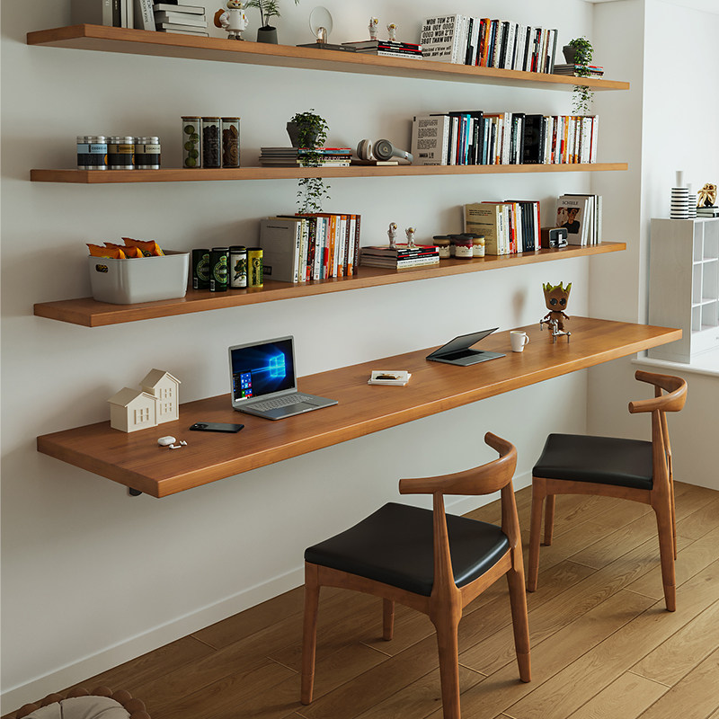 Nordic Solid Wood Desk with Bo - Bedroom Furniture review and price