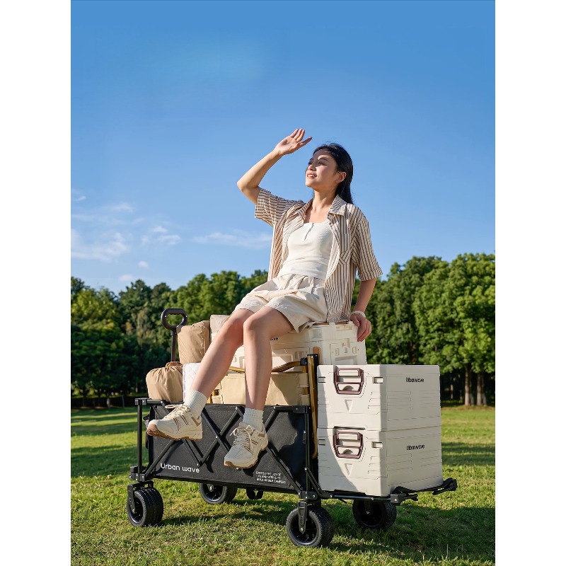 Folding Camping Wagon Cart Out - Outdoor Furniture review and price