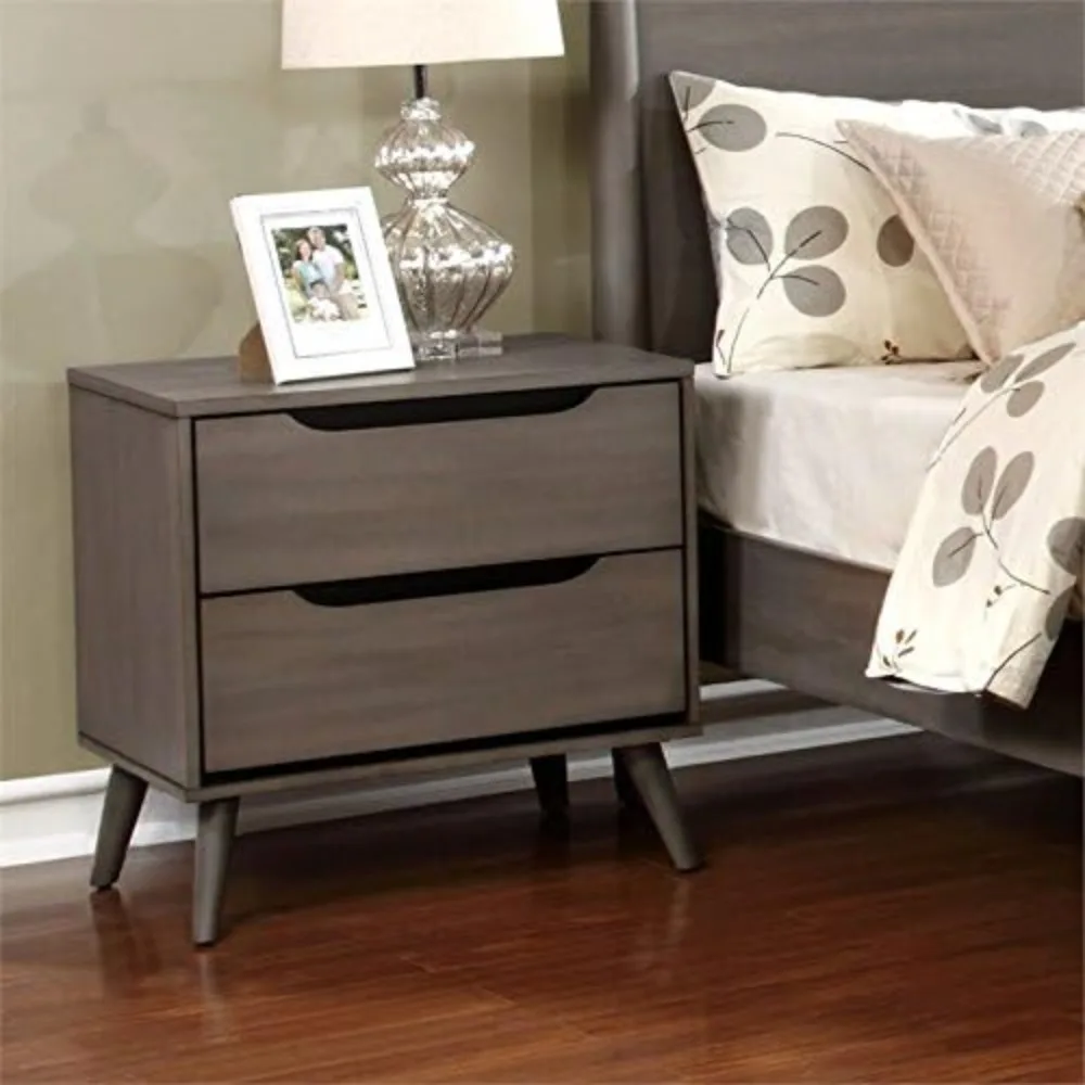 For 2-Drawer Mid-Century Solid - Solid Wood Nightstand 2 Drawers review and price