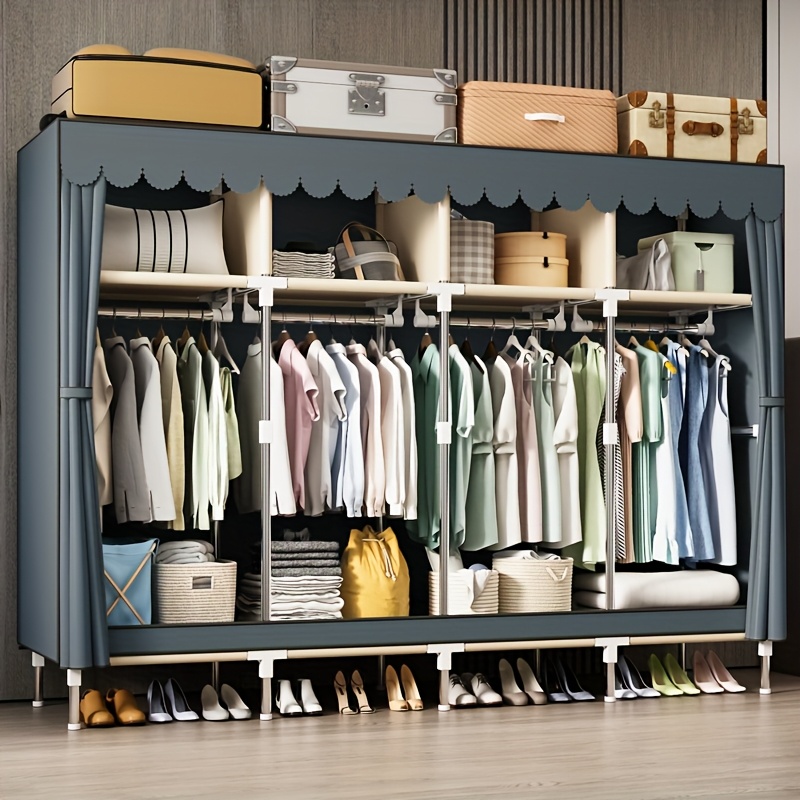 Metal Frame Portable Closet Or - Wardrobe Closet Portable Fabric Cover review and price