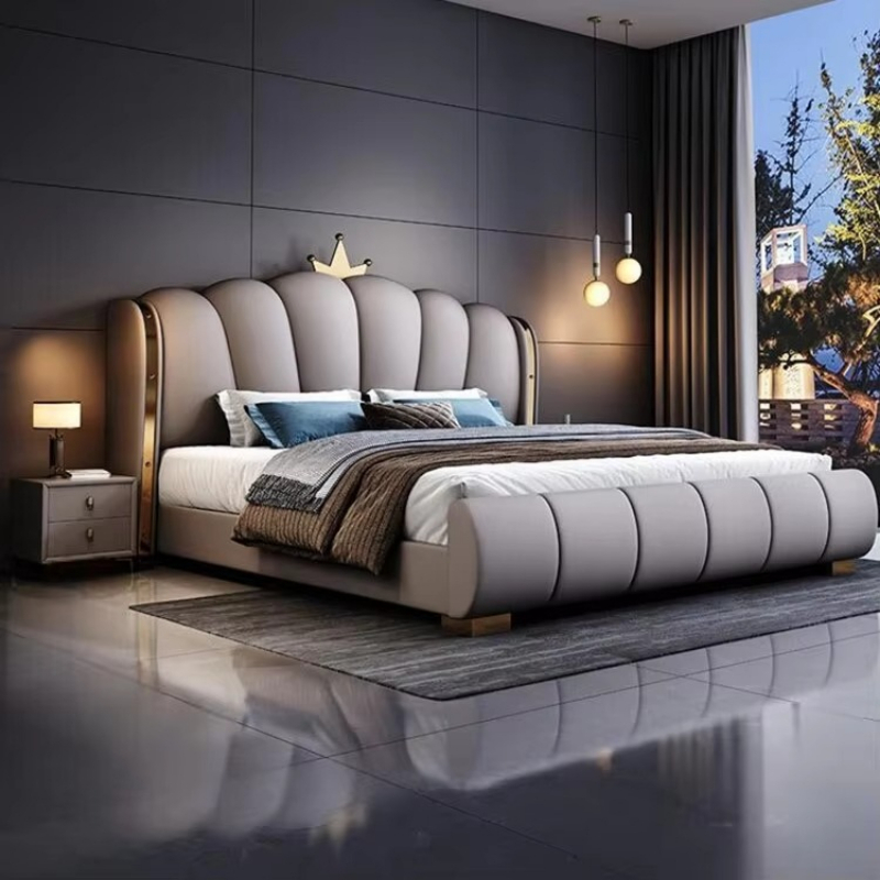 Modern Deluxe Wood Bedroom Fur - King Size Bed Frame With Storage Drawers review and price