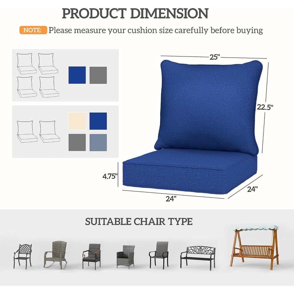 Outdoor Chair Cushions Set of  - Sofas review and price